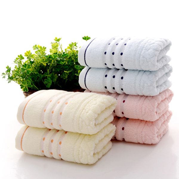 

2018 34cm*75cm soft cotton face towel dot jacquard towel cotton quick dry bathroom towels facecloth for home l v5838