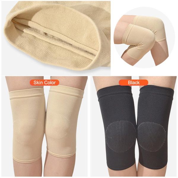 

knee brace support sleeve compression knee pads thin for outdoor 1 pair durable, Black;gray
