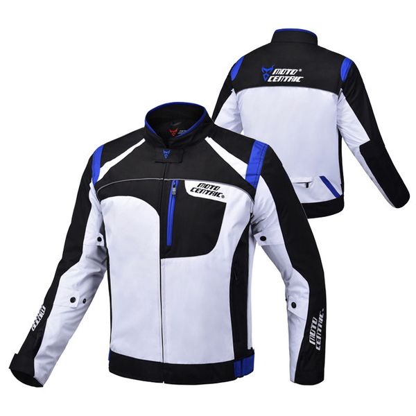 

men motorcycle jacket cycling pants jacket body armor waterproof riding racing jaqueta chaqueta motocross motorcycle, Black;blue