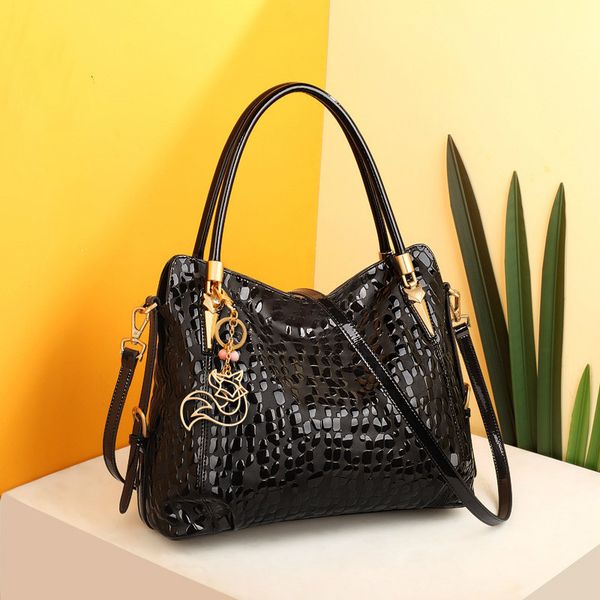 

fashion real genuine cow leather shoulder bag sequin cowhide handbags female luxury bags designer tote for women