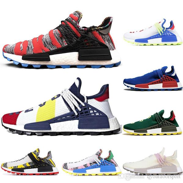 

2019 luxury human race nerd pharrell williams x bbc yellow black nerd sports running shoes designer men shoes women sneakers
