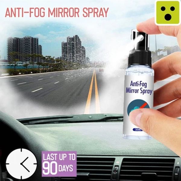 

1pc 30ml anti-fog agent waterproof rainproof anit-fog spray car window glass bathroom cleaner car cleaning accessories