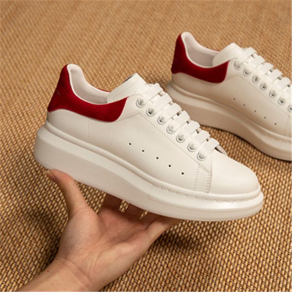 

fashion designer men's and women's shoes wild vintage luxury platform star small white shoes women's thick running shoes snea, Red;white