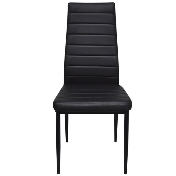 

4 шт black slim line стул гостиная мебель