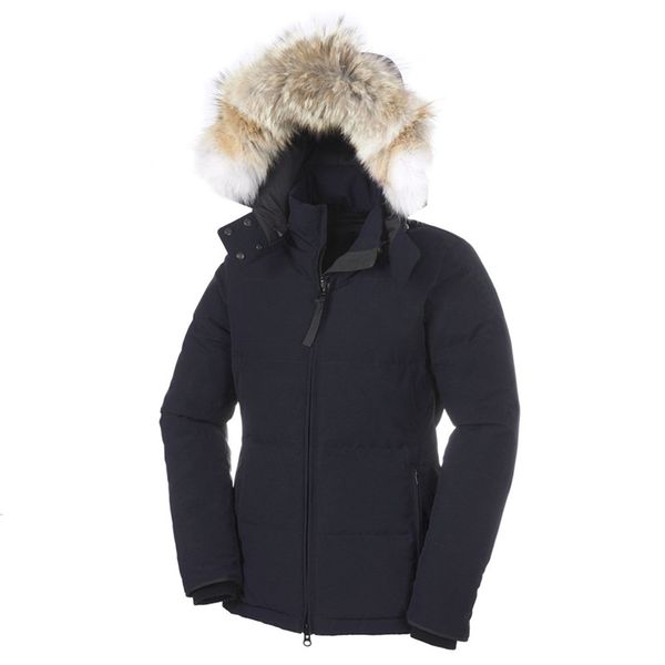 

2019 canada women victoria femme outdoors fur down parka hiver warm windproof down coat thicken fourrure hooded jacket manteaus doudoune, Black