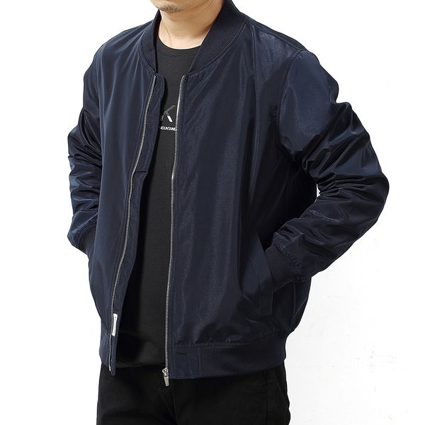 

spring leisure travel mens jackets fashion plus size 8xl,7xl,6xl jacket men , solid color stand long sleeve jackets, Black;brown
