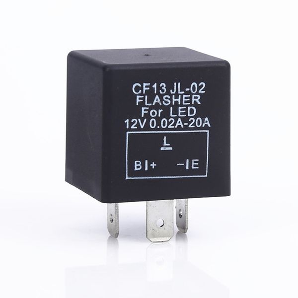 

cf13 jl-02 3-pin electronic led 12v flasher relay car flasher relay fix led light turn signal hyper flash