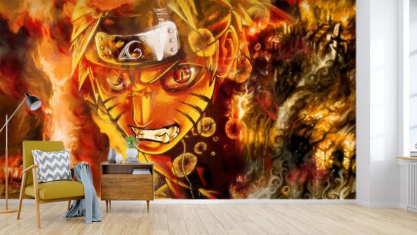 

self-adhesive] 3d narut 934345 japan anime wall paper mural wall print decal murals