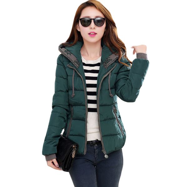 

womens short jackets coats 2019 adjustable neck cotton padded parka for women's winter coats female hooded thicken outcoat xh501, Tan;black