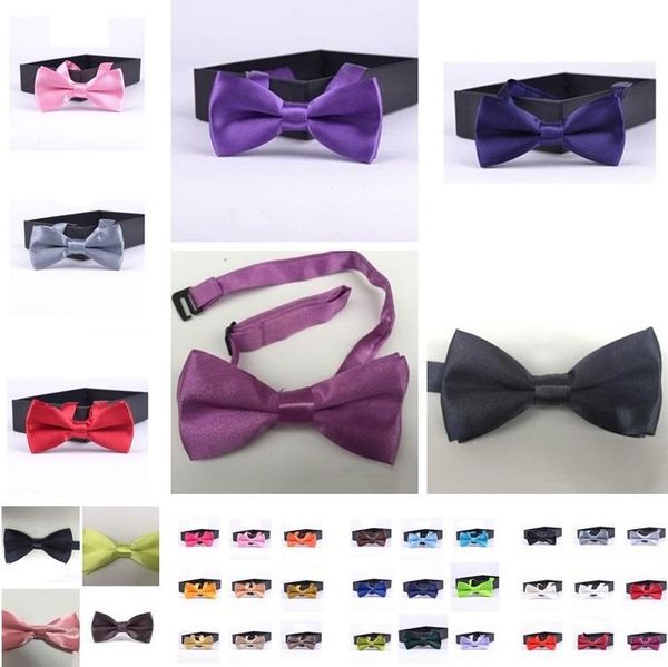 

new style children necktie solid color bow tie leisure korea style clothing accessories british bowknot jj20079, Black;gray