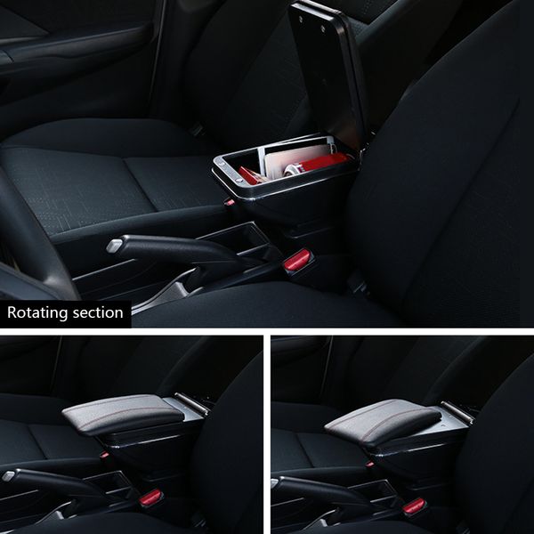 

universal arm rest box rotatable car armrest pad car accessories punching compatible with swift armrests