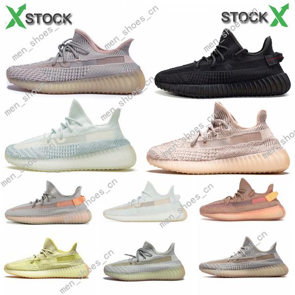 

kanye west earth yecheil desert sage running shoes cinder men women cloud white clay static reflective zebra trainers sneakers a0613-3