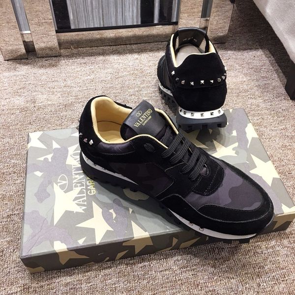 

2020 new qa casual sneakers high-quality leather lace-up sneakers fashionable men and women casual tide shoes