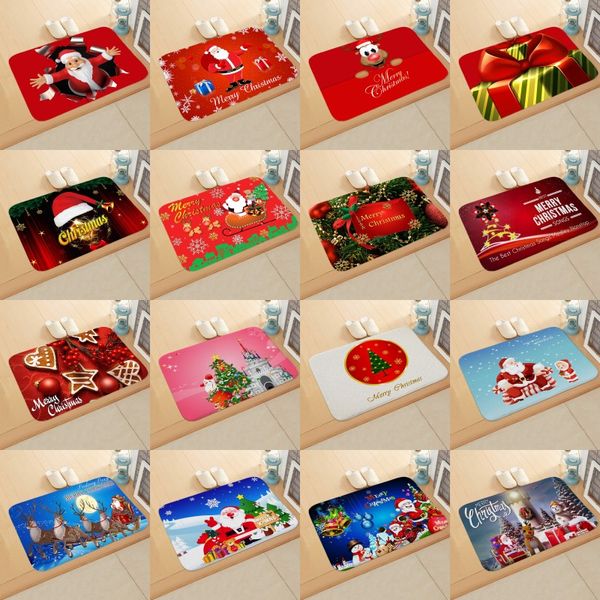 

рождество нескользящие pad с рождеством санта hallway входная дверь mat рождество xmas ванной elk снеговик печатные ковровые