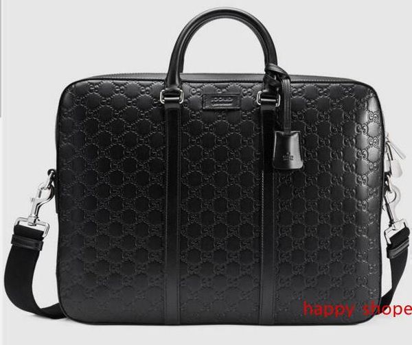 

signature leather briefcase 428041 men messenger bags shoulder belt bag totes portfolio briefcases duffle luggage