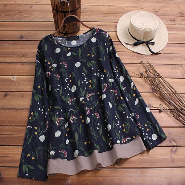 

plus size 5xl womens and blouses vintage floral print long sleeve blouses for woman 2019 women gothic ladies, White