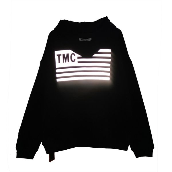 

19fw fear of god essentials 3m reflective la fleece hoodie long sleeve hooded cotton sweatshirt hooded couple women mens sweater hfxhwy087, Black
