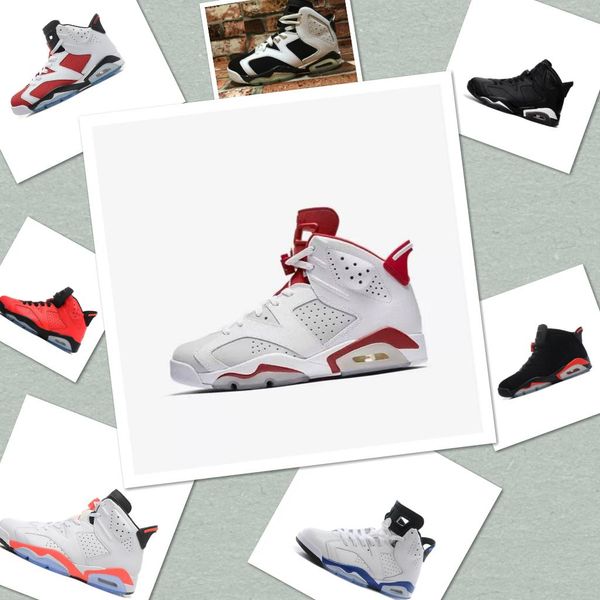 

online new mens basketball shoes 6 xi 6 j6 j 6s carmine sneakers sport shoe for men us size 8-13