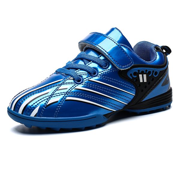 

professional kids soccer shoes red blue boys girls indoor sport sneakers football footwear children athletics shoes