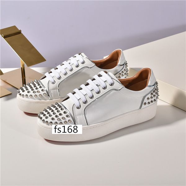 

wholesale new men spike sock donna flat casual shoes krystal sock trainers luxury red bottom sneakers neoprene men rivet sneaker size 36, Black