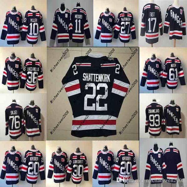 

30 Henrik Lundqvist Jersey 2018 Winter Classic New york Rangers Jersey Ryan McDonagh Mats Zuccarello Mika Zibanejad Rick Nash Jersey