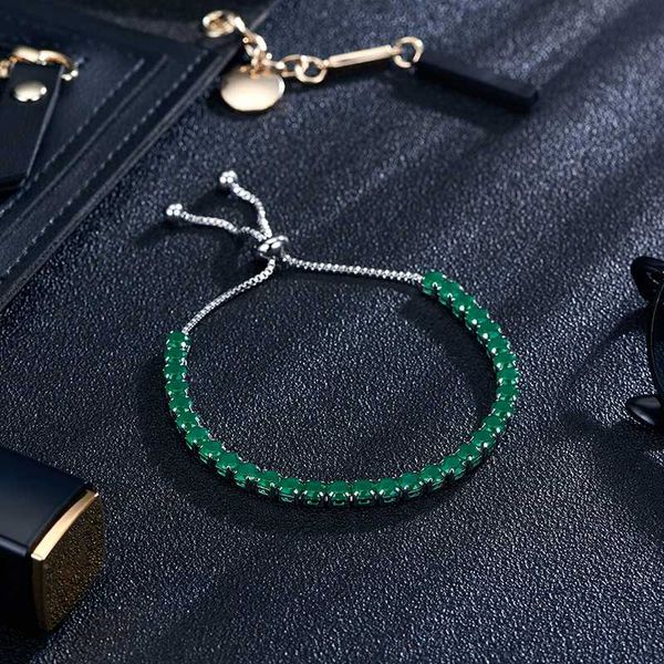 

full rhinestone bangle bracelet for women pink crystal beaded bracelet green stone female charms bracelets pulseras muje trendy, Golden;silver