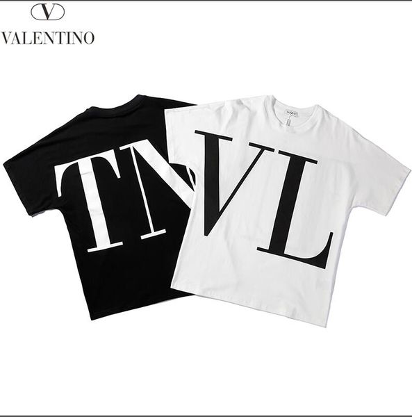 

new men's designers shirt summer women's men's men's short sleeve shirt brand clothing letter print round neck-03, White