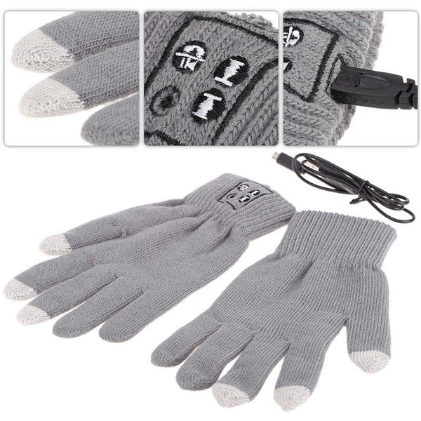

fashion- hi-call bluetooth magic full touch glove for moblie phones, Blue;gray