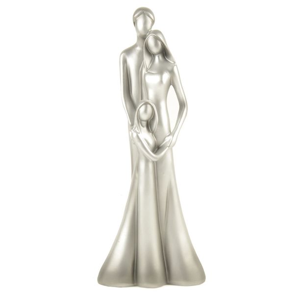 

nordic style family figurines mom dad daughter angel statue holy home decoration accessories for living room vintage home decor