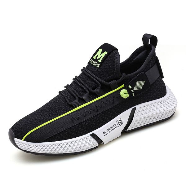 

new breathable shoes for man casual shoes men sneakers zapatos corrientes de verano breathable chaussure homme de marque, Black