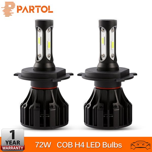 

partol t5 h4 автомобильные светодиодные лампы фара привет lo beam led h4 автомобильные противотуманные фары 6500k 12v 24v для lada kia