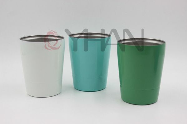

mini 9oz tumbler kids cups stainless steel mugs travel vehicle mug non-vacuum insulated mugs with straws