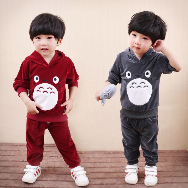 

keaiyouhuo kids clothes sets cotton boys sport suit baby girl clothes autumn outfits suits long sleeve children clothing, White