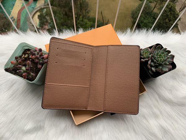 

paris style luxury designer classic famous men women famous genuine leather gy credit card holder mini wallet, Brown;gray