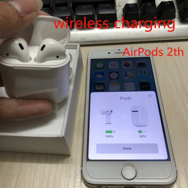 

Airpod generation 2 wirele charging wirele bluetooth earphone headphone earbud head et with pop up window