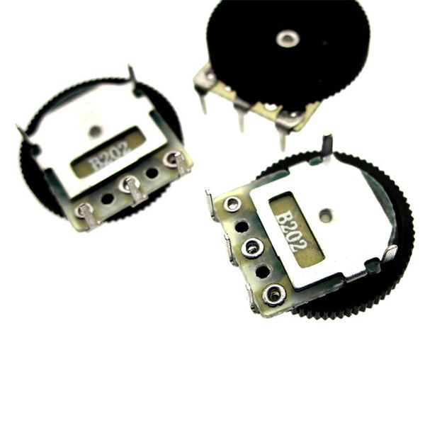 

gear dial potentiometer b202 b2k single 3pin 14*2mm