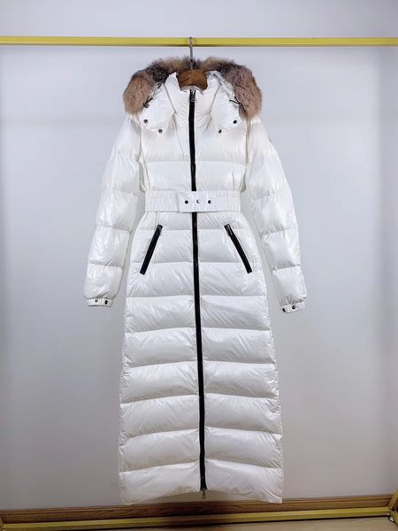 

2019 дизайнер более 90% белый гусь вниз куртка женщин зимы пальто роскошь держать теплые наружные длинные толстовки 023002, Black