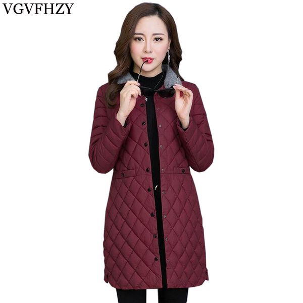 

2018 new spring jacket lightweight ultra-thin women warm down jacket in the long section fashion female slim winter down coat, Black