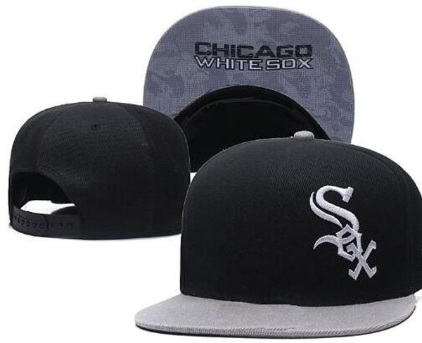 

2019 лучшее качество Snapback White Sox Hat Chicago Cap Регулируемые бейсбольные кепки Snapbacks Strapback