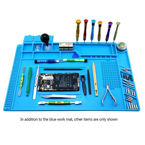 

heat-resistant soldering mat silicone heat gun bga soldering station insulation pad repair tools maintenance platform desk mat