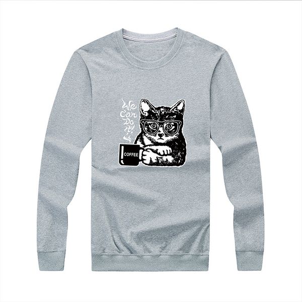 

мужская дизайнерская толстовка пуловер свитер повседневная одежда молодежная печатная рубашка мужской хлопчатобумажный спортивный свитер, Black