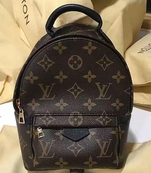 

2020 hight quality women's palm springs backpack mini leather children backpacks women printing leather backpack m41560