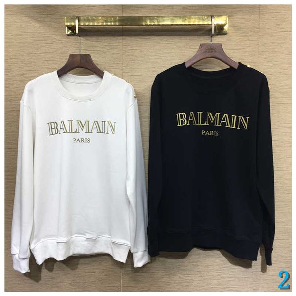 

mens конструктора с капюшоном вскользь марка пуловеры роскошные длинным рукавом свитера с письмом печати двух стилей мужские толстовки s-2xl, White;black