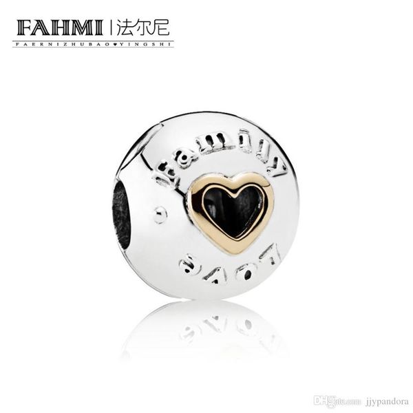 

fahmi 100% 925 sterling silver 1:1 original 792110 authentic temperament fashion glamour retro safety buckle wedding women jewelry, Black