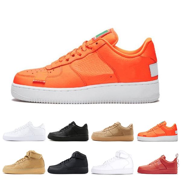 

2019 new colors sky designer genuine trainers leather classical low high cut mens women sneakers one skate Shoes US size 36-45