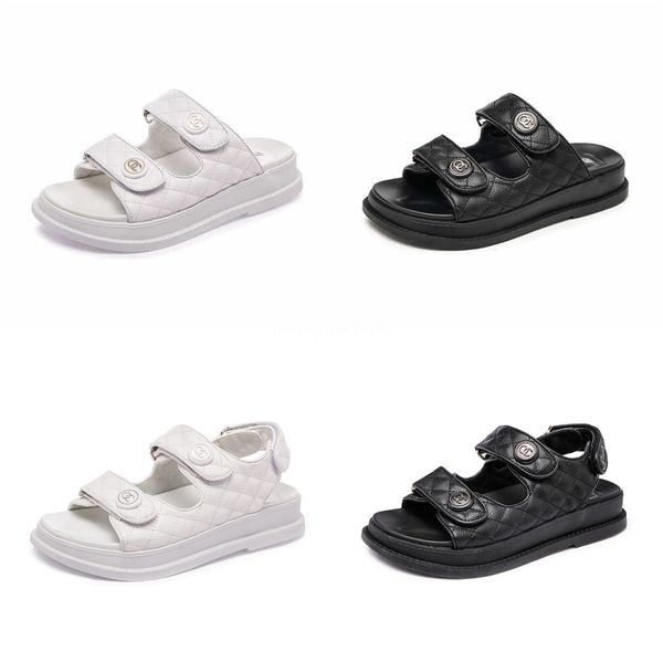 

2020 new style womens summer flip-flops sadndal open toe casual shoes flats buckle strap roman beach sandals##616, Black