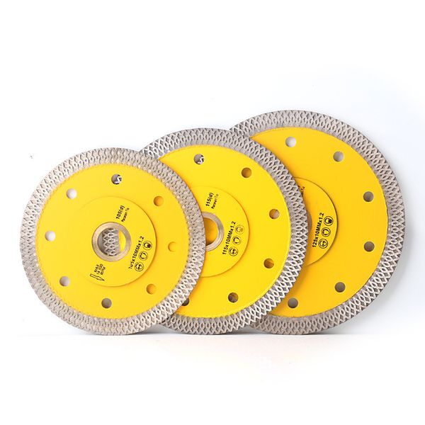 

105/115mm/125mm super thin x shape diamond porcelain saw blade sintered diamond circular disc for cutting porcelain tiles