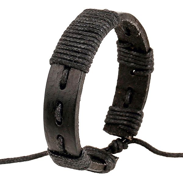 

handmade rope woven vintage кожаный браслет для мужчин женщин простые модные регулируемые ювелирные аксессуары, Golden;silver