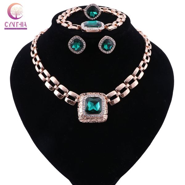 

cynthia wedding jewelry sets for brides dubai jewelry sets gold color turkish for women necklace earrings set, Silver