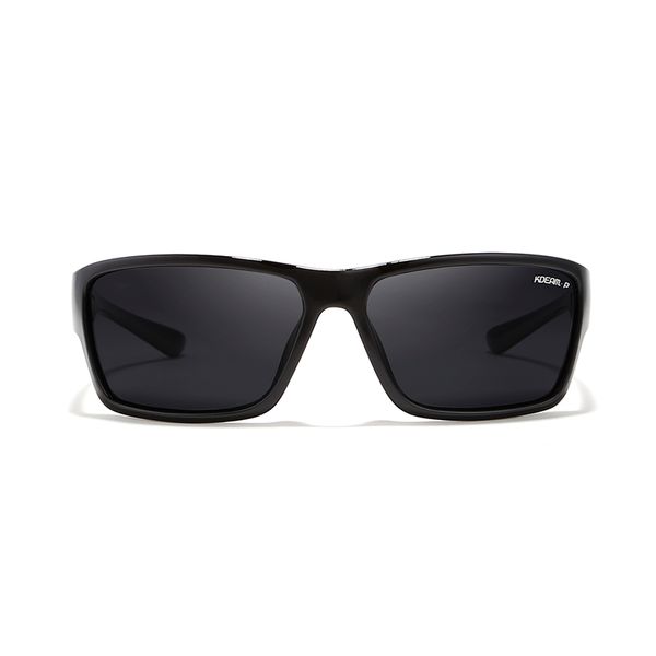 

rectangle shape kdeam light sunglasses men polarized branded logo sun glasses occhiali da sole uomo polarizado with box y200619, White;black